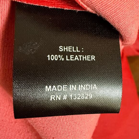 NBD NEW Nova 100% Leather Pant in Cabernet Size S Front Zipper Closure - Picture 8 of 8